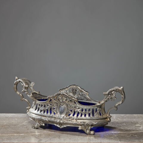 Cobalt Glass Jardinyer