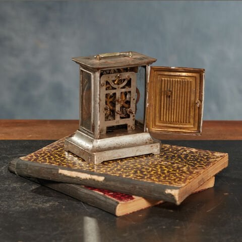 Ottoman Table Clock / Nickel