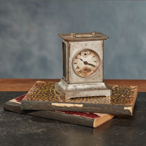 Ottoman Table Clock / Nickel