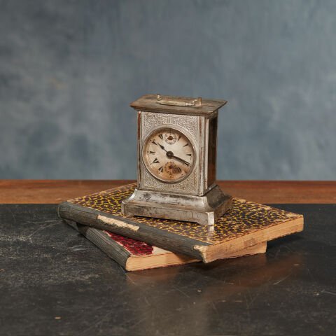 Ottoman Table Clock / Nickel
