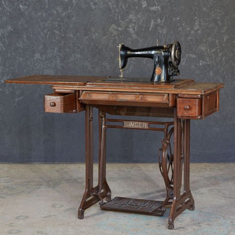 Singer Sewing Table and Machine