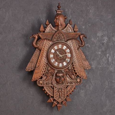 Egyptian Inspired Wooden Clock