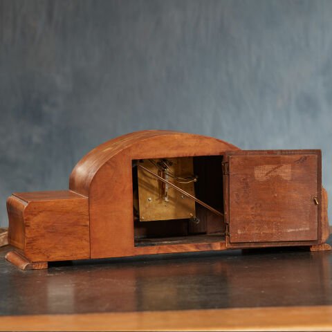 Walnut Console Clock