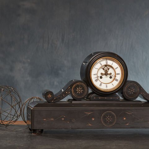 Marble French Fireplace Clock
